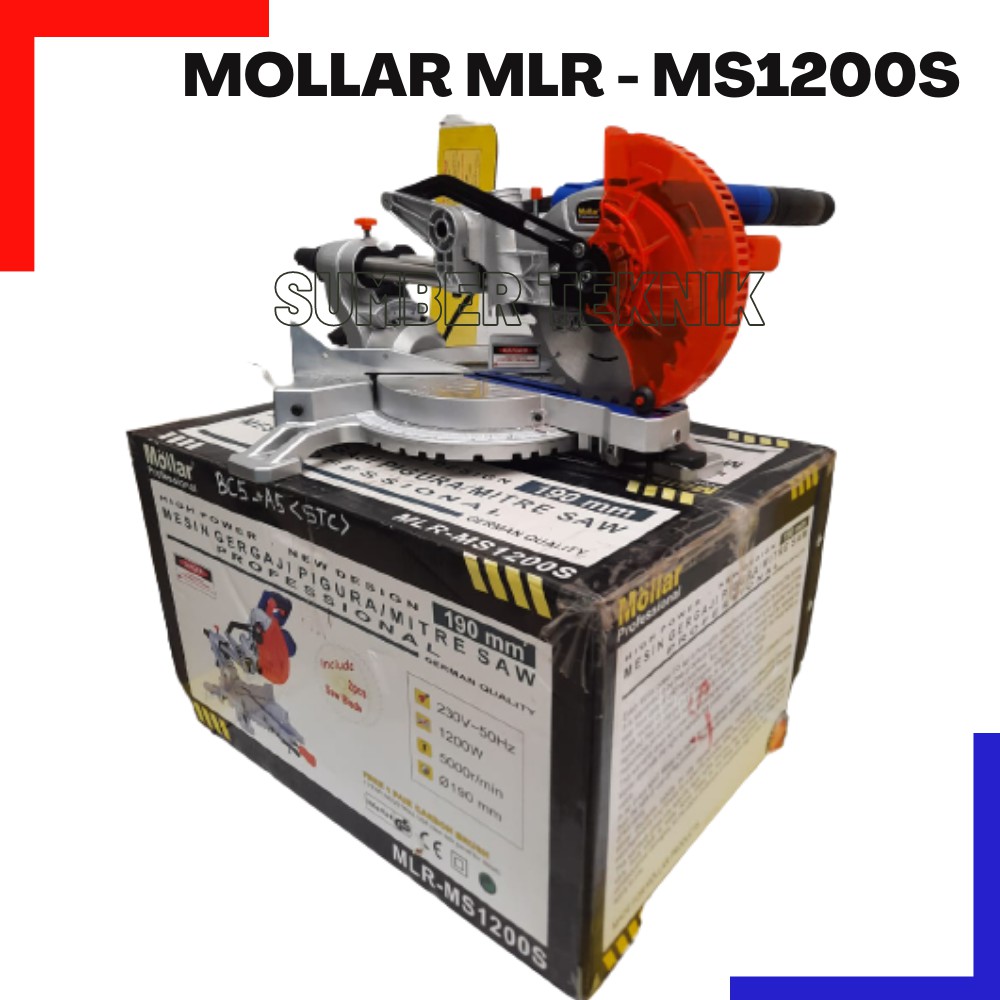 MESIN POTONG ALMUNIUM SLIDING MOLLAR MLR -MS1200S