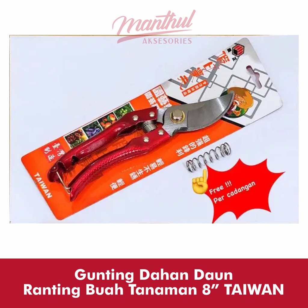 Gunting Dahan Daun Ranting Buah Tanaman 8” TAIWAN