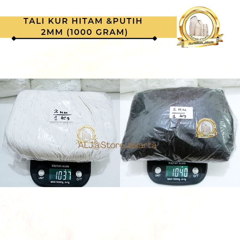 

TALI KUR 2MM Hitam dan Putih (1kg)