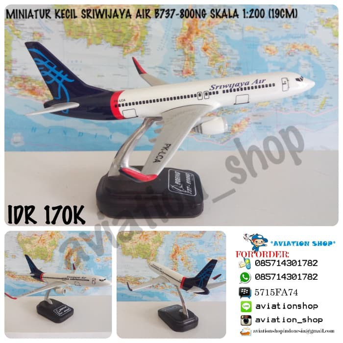 Miniatur Pesawat Garuda - Diecast Pesawat Jet - Diecast Pesawat Miniatur Pesawat Sriwijaya Air