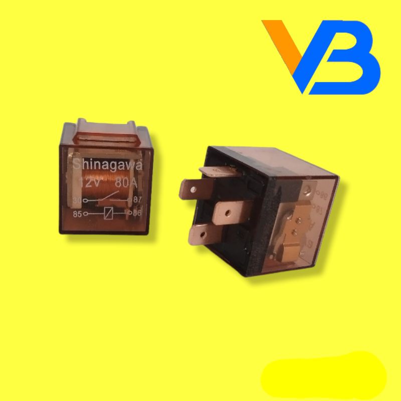 Relay 12 Volt 80A 4 Kaki Relay 4 Kaki Relay Lampu Relay Klakson Relay Lampu Motor Relay Lampu Mobil 