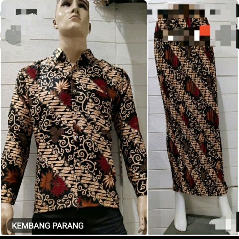 Couple Kemeja Batik dan Rok Pasangan