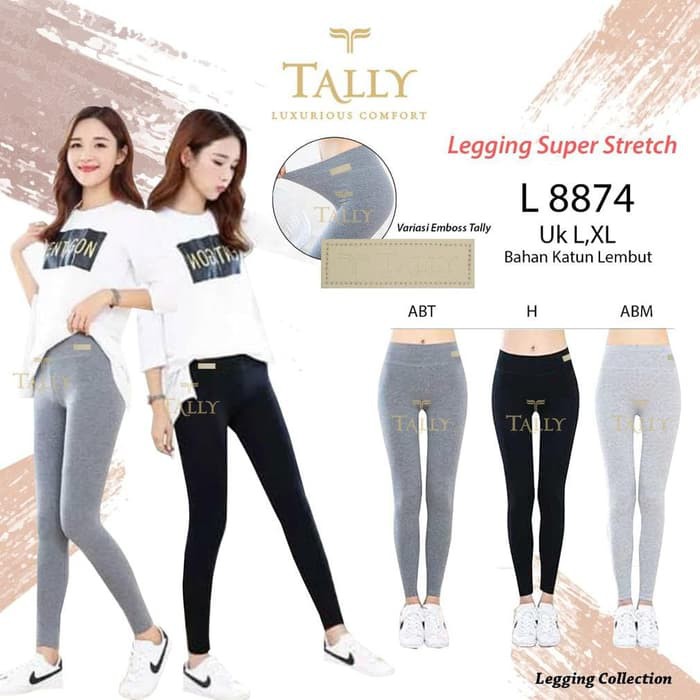 TALLY C 8874 - Legging Super Stertch Tally - Bahan Katun Halus