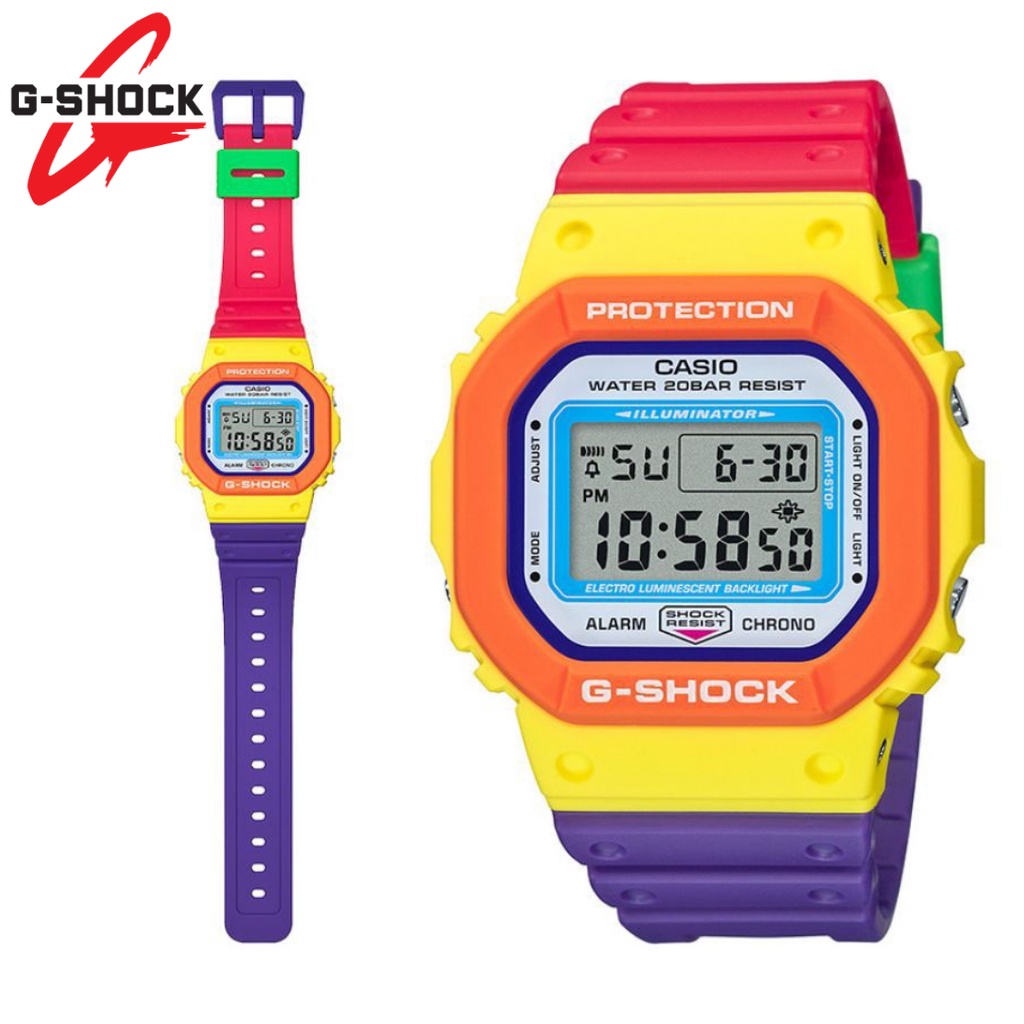 Casio Gshock DW-5600 Digital Autolight - Box Fullset