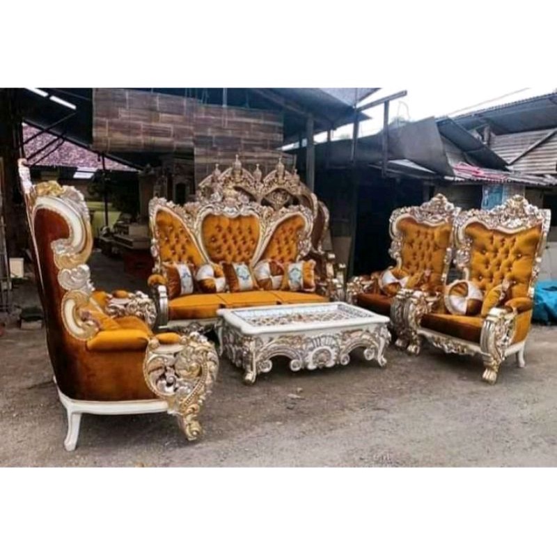 kursi tamu mewah /kursi tamu syahrini bellagio mebel jepara