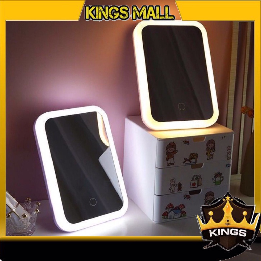 KINGS C5287 Kaca Cermin Lampu Charge / Mirror Touch Screen LED / Cermin Makeup LED