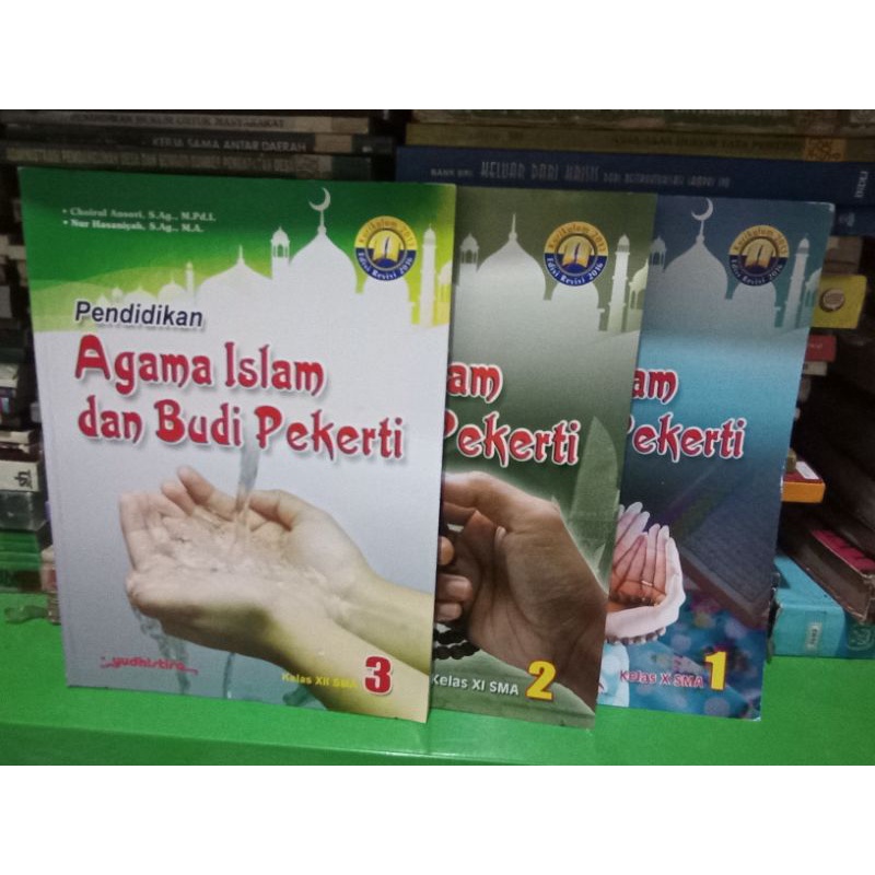 buku bekas AGAMA ISLAM DAN BUDI PEKERTI untuk sma kelas 1&2&3 YUDISTIRA