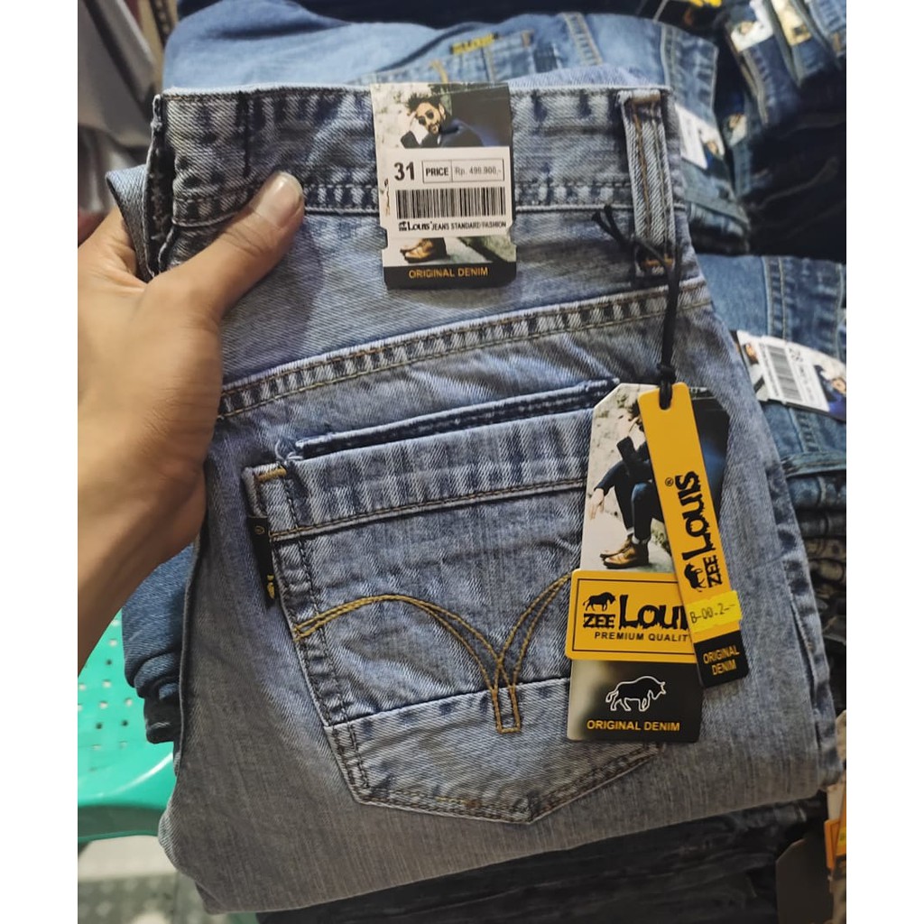 jeans pria zee louis/celana panjang/slim fit jeans/reguler fit