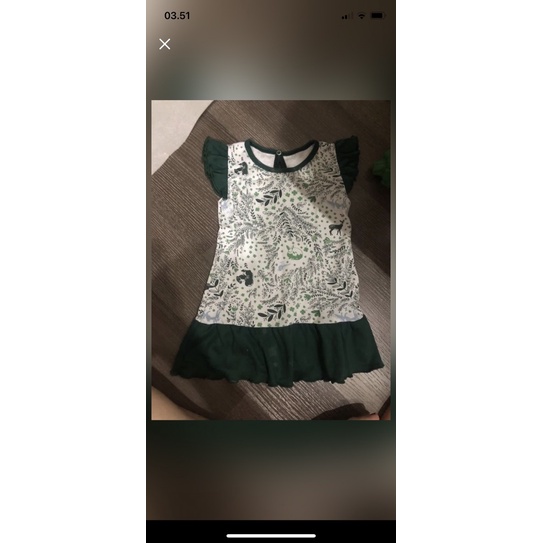 cuit baby ruffle dress size M preloved