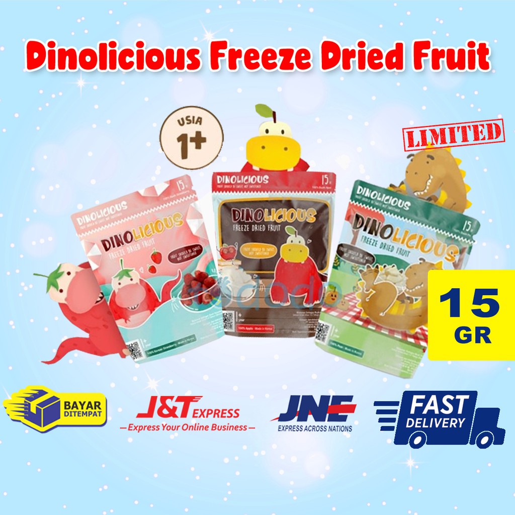 Dinolicious Freeze Dried Fruit - Snack Buah Korea 1Y