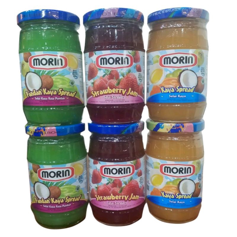 

MORIN Selai Kaya/Pandan/Blueberry/Strawberry 330gr