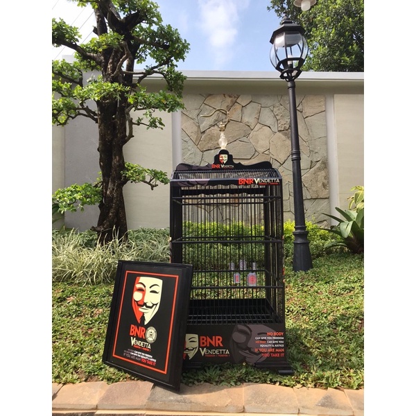SANGKAR KANDANG KOTAK KOSAN BNR DECAL VENDETA UK 40X40