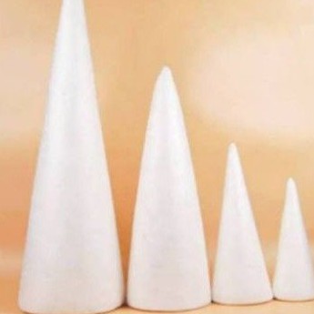 (grosir) Kerucut D12 T20 Dummy Cake styrofoam / gabus / sterofoam