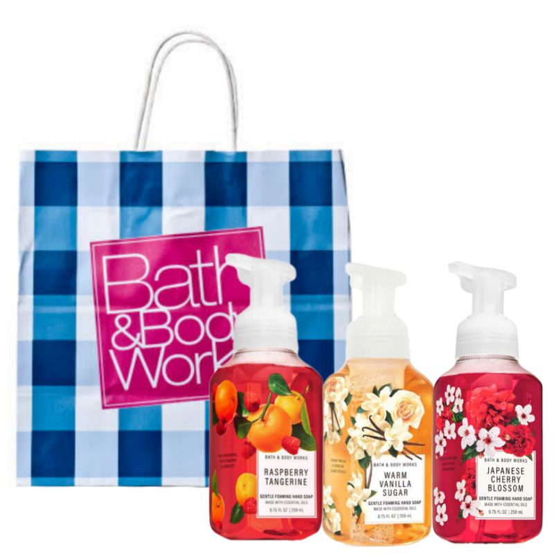 BBW FRENCH LAVENDER RASPBERRY TANGERINE JAPANESE CHERRY BLOSSOM WARM VANILLA SUGAR GIFT SET PAKET BATH &amp; BODY WORKS