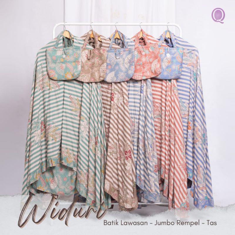 MUKENA BATIK LAWASAN WIDURI - REMPEL JUMBO || MUKENA KATUN RAYON SANTUNG
