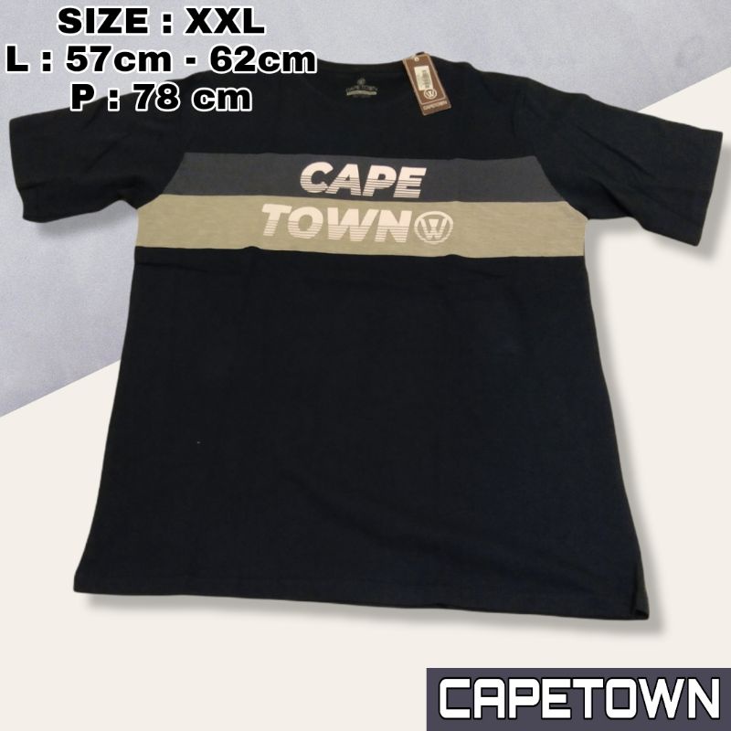 BAJU KAOS PRIA BIG SIZE - Promo Baju murah T-shirt Over size brand  CAPETOWN Original produk Transma