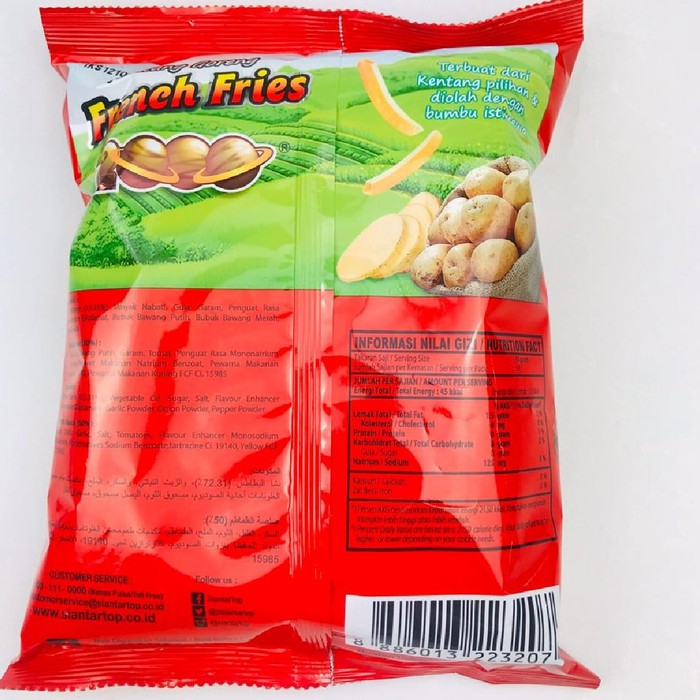 French Fries 2000 / Snack Kentang Goreng / Cemilan Snack Rasa Potato 62g