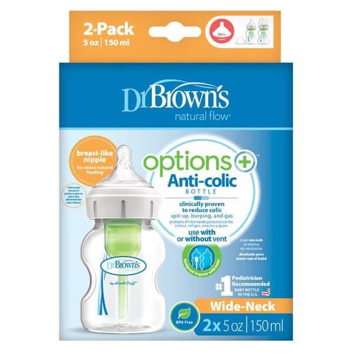 Botol Dr.Brown's Options PLUS 150ml isi 2 BOTOL SUSU BAYI