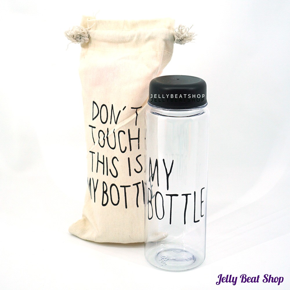 Botol Minum My Bottle + Pouch BPA free 350mL / don't touch my bottle