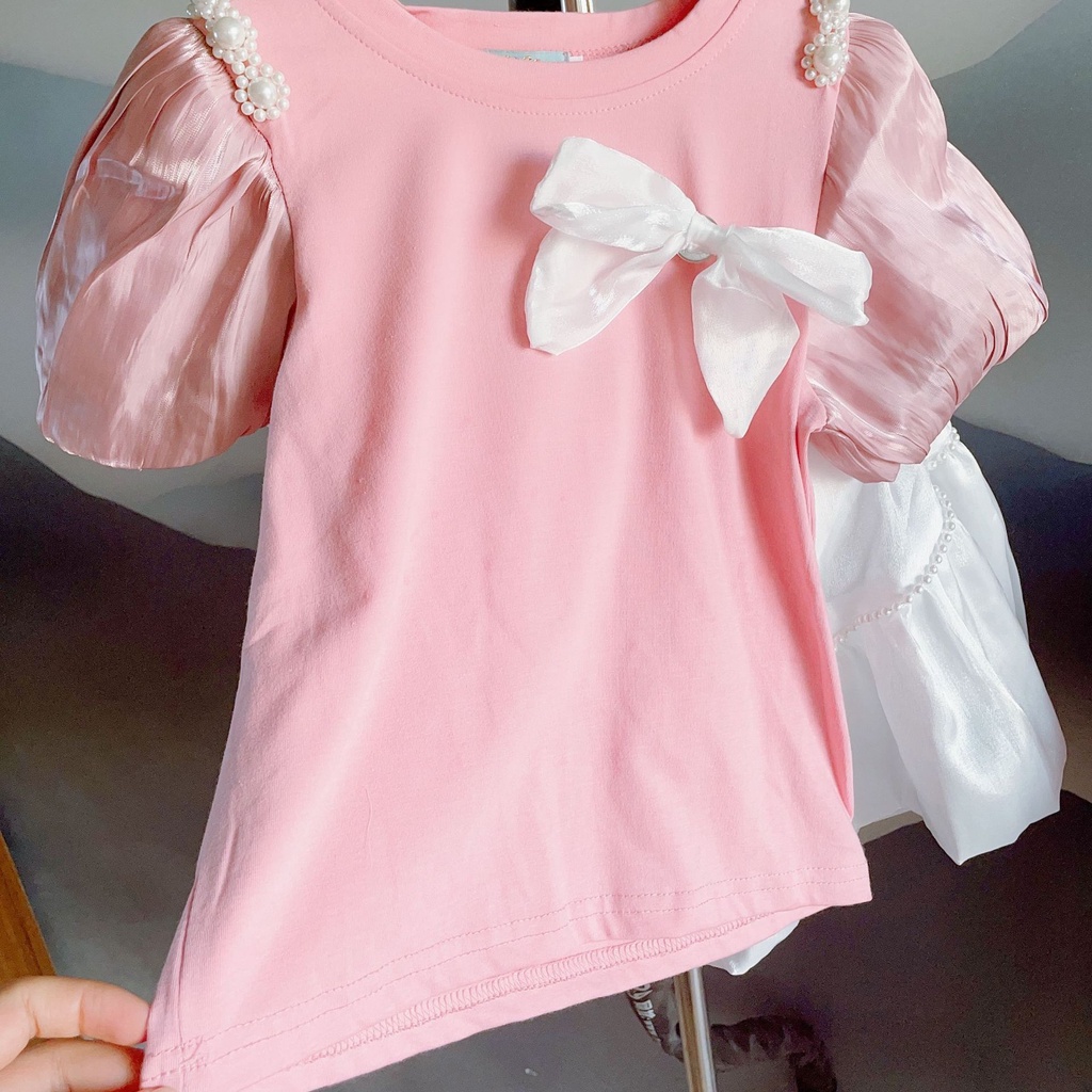 babyfit setelan PEARLY SHOU baju oblong blus cantik anak perempuan dengan rok al-724