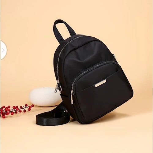 Terlaris tas ransel wanita backpack tas gendong punggung back pack fashion anak sekolah cewe cewek perempuan wanita anak tempat buku alat tulis trendy korea korean warna hitam polos simpel simple bisa cod murah termurah import lucu cantik mini kecil p110-5