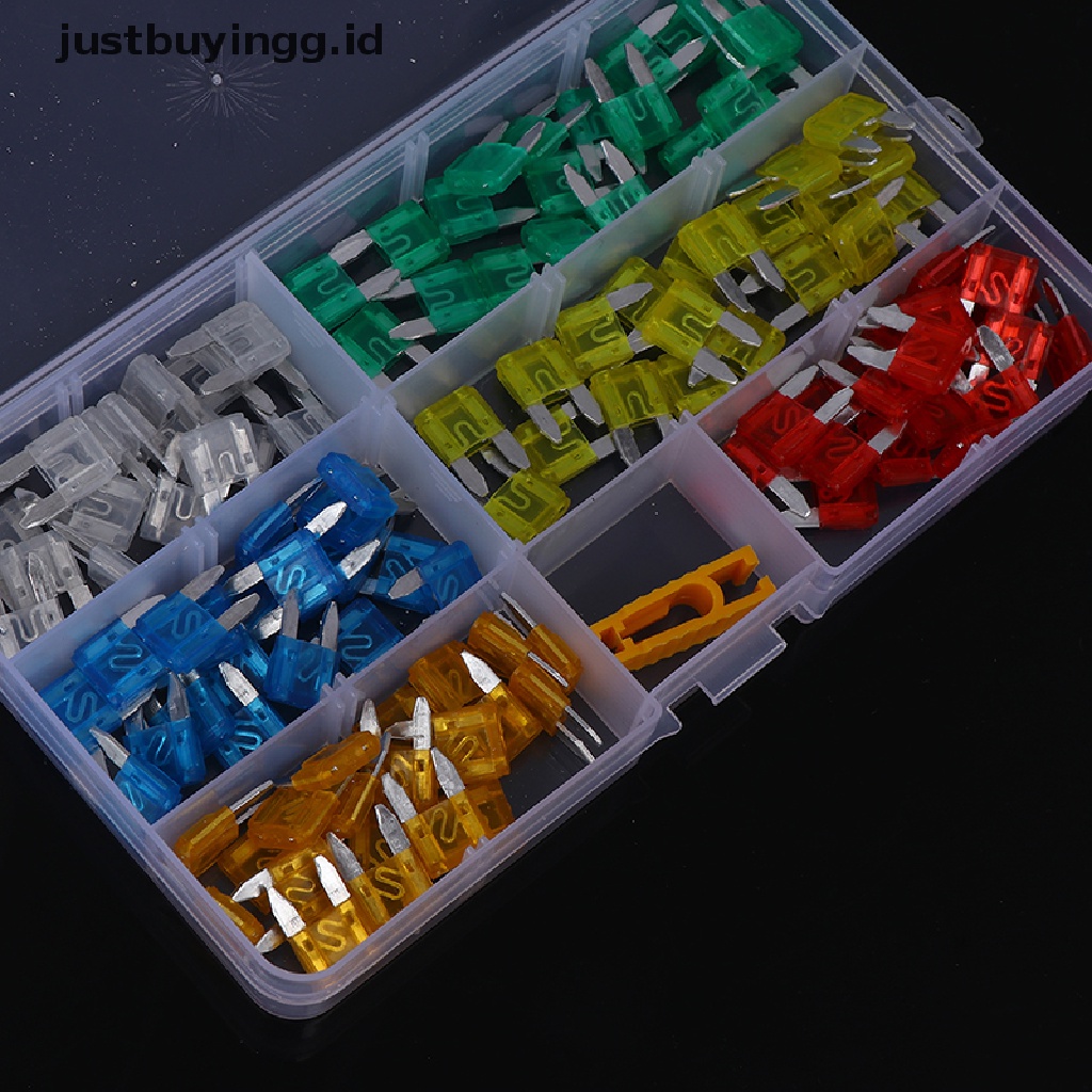 120pcs / Set Sekring Gepeng Mini Campur Untuk Mobil / Motor / Suv Cn37 Id