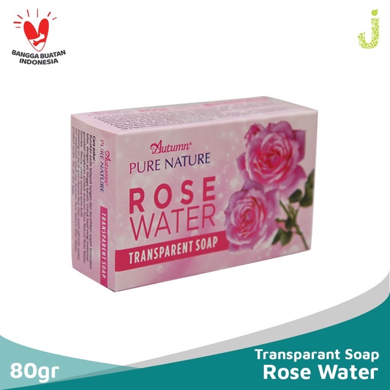 PROMO AUTUMN PURE NATURE TRANSPARANT SOAP ROSE WATER 80 GRAM