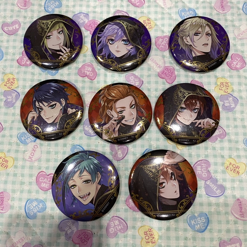 Twisted Wonderland Can Badge Pin Epel Vil Rook Ace Deuce Cater Floyd Riddle