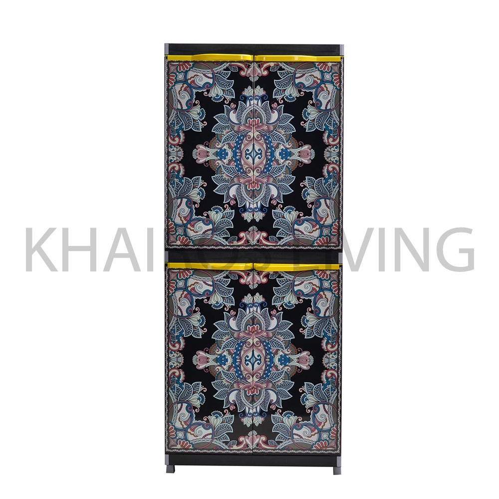 Miami Orlando Lemari Plastik 4 Susun Motif Batik - JABODETABEK - BKM