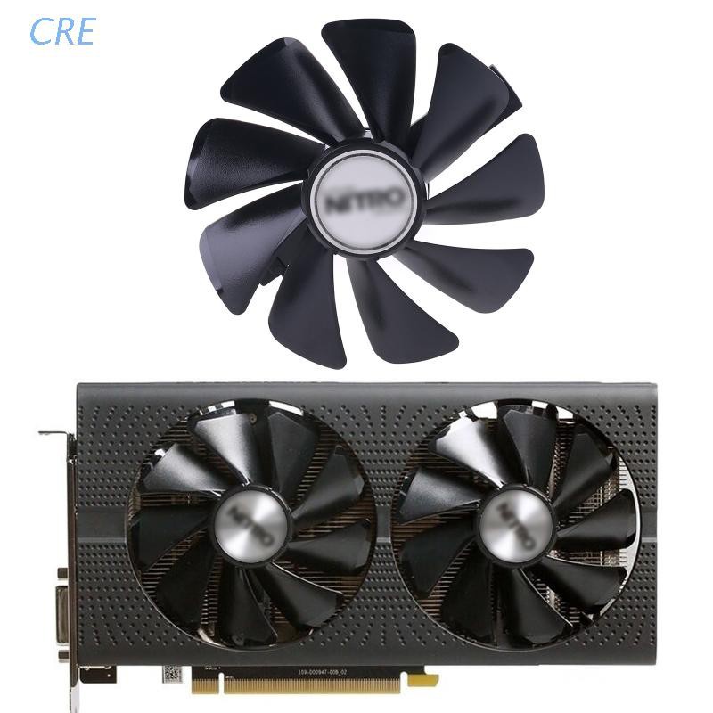 CRE  95mm CF1015H 12D FDC10U12S9-C Cooler Fan Replace for Sapphire NITRO RX580 RX480 RX570 VGA Graphics Video Card Cooling Fan