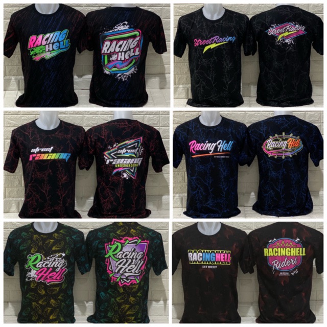 Kaos racing hell ukuran xl Shopee Indonesia