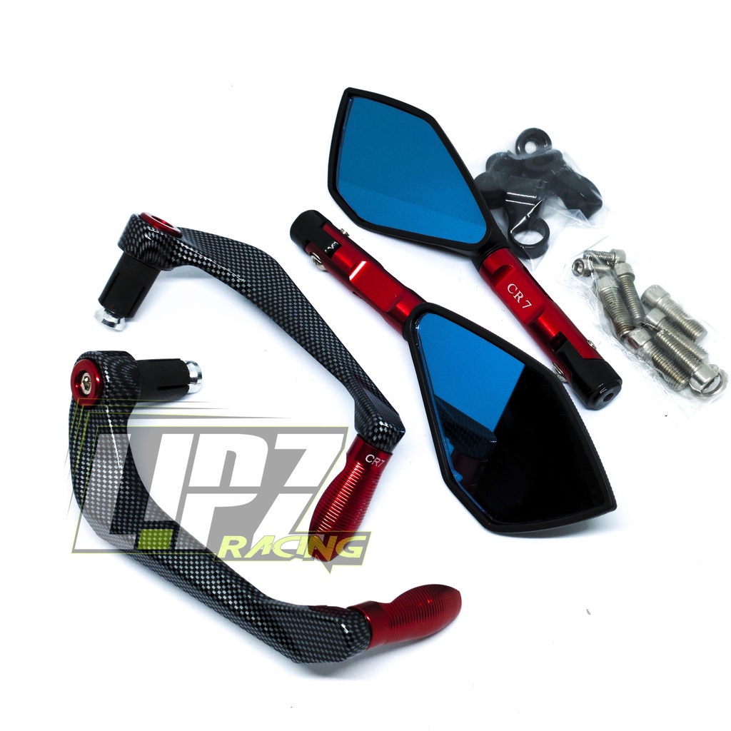 2IN1 HANDGUARD CARBON + SPION TOMOK V2 FULL CNC CBR/TIGER/FU/NMAX/VARIO150/VIXION/NINJA