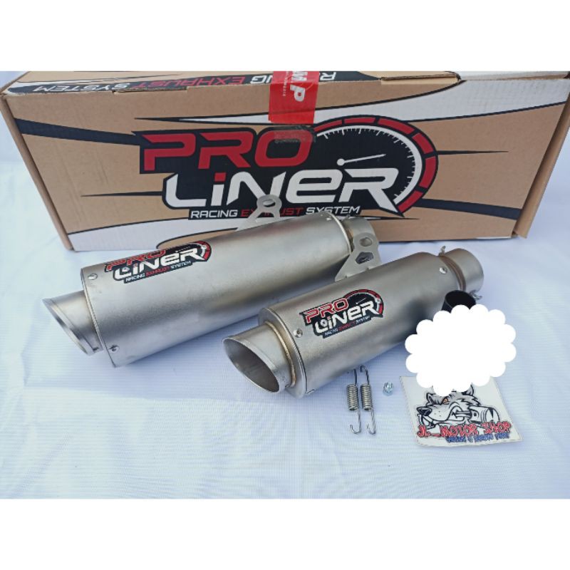 Tabung Knalpot Slenser Selenser Silencer PROLINER PRO LINER TR1 R TR1R BLACK CARBON Short Long Silenser