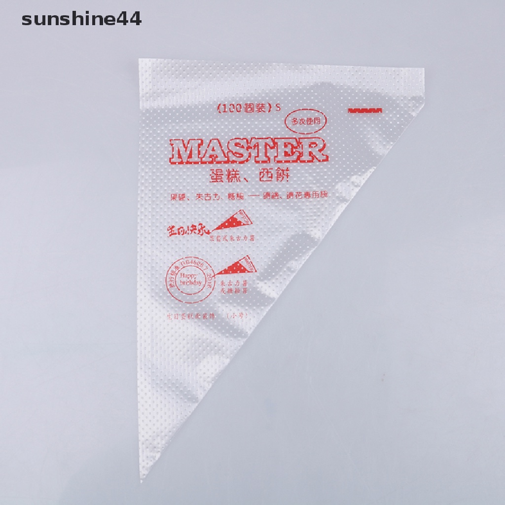 Sunshine 50 / 100pcs Kantong Plastik Cupcake Sekali Pakai