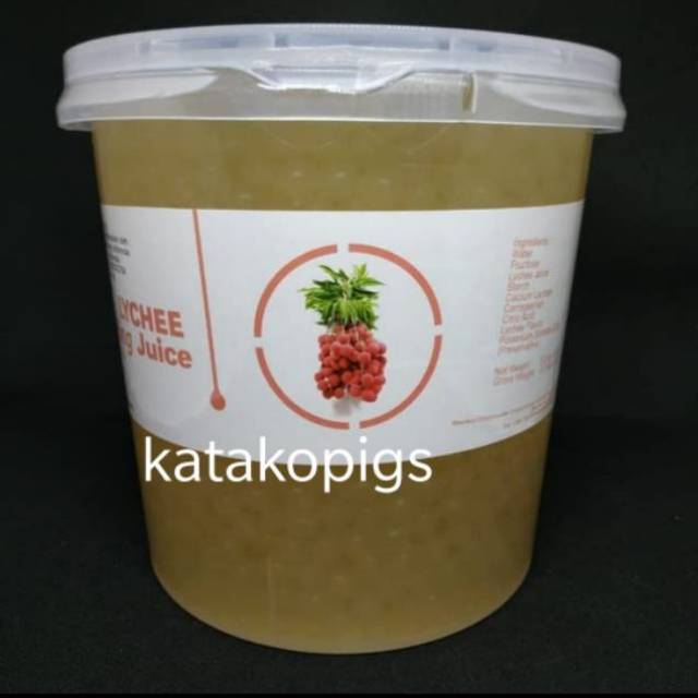 

Popping Boba Lychee 3.2kg COATING JUICE AGAR JELLY