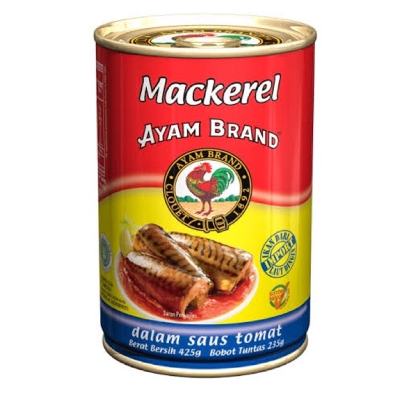 

Ayam Brand Mackerel Saus Tomat 425g
