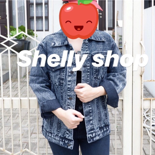 Jaket jeans levis snowblack UNISEX oversize