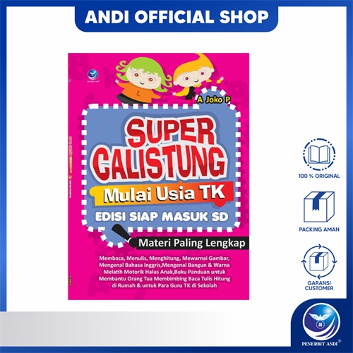 Penerbit Andi - Super Calistung Mulai Usia TK, Edisi Siap Masuk SD (Materi Paling Lengkap)