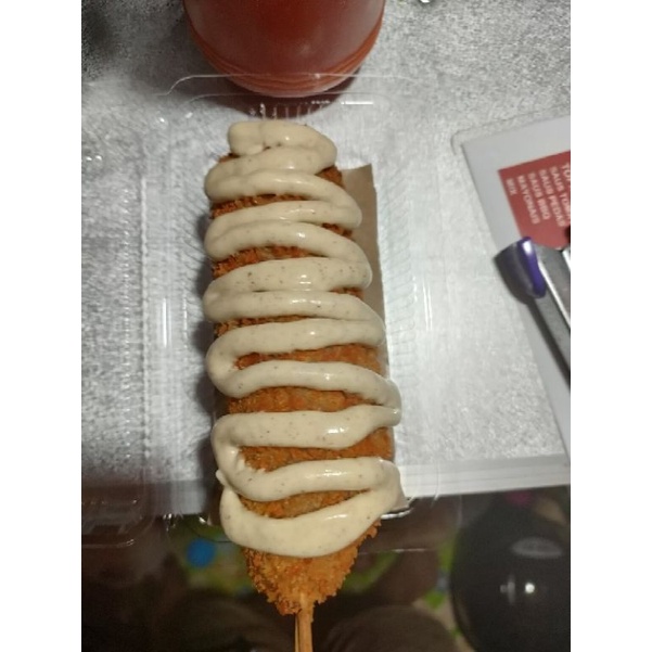 

corndog isi ful mozarela tiramisu