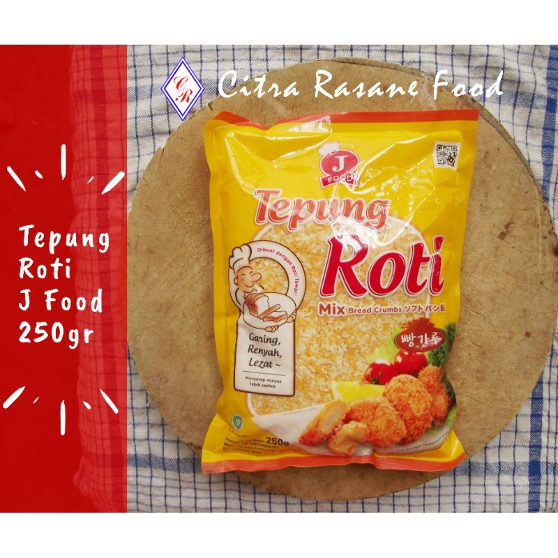

Tepung Roti J Food 250gr Mix Bread Crump / Tepung Roti Mix / Tepung Panir