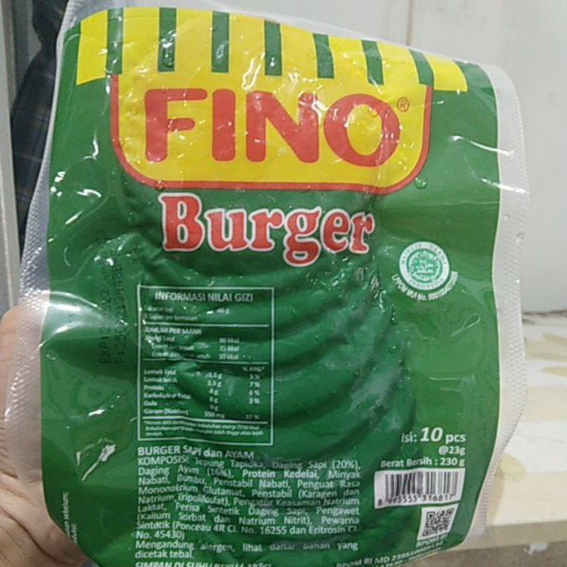 

Patties Burger Fino