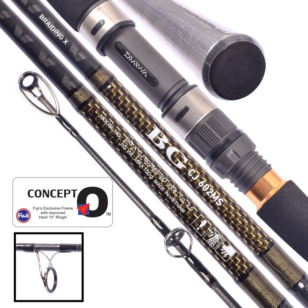 Joran Pancing Daiwa Bg X Cj Untuk Casting Jigging Shopee Indonesia