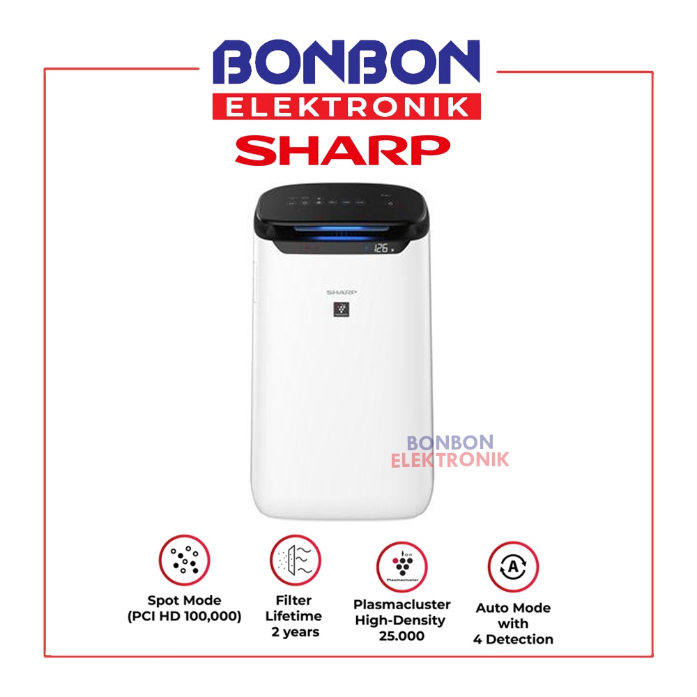 Sharp Air Purifier FP-J60Y-W / FPJ60YW / FPJ60Y Pembersih Udara Plasmacluster Iron