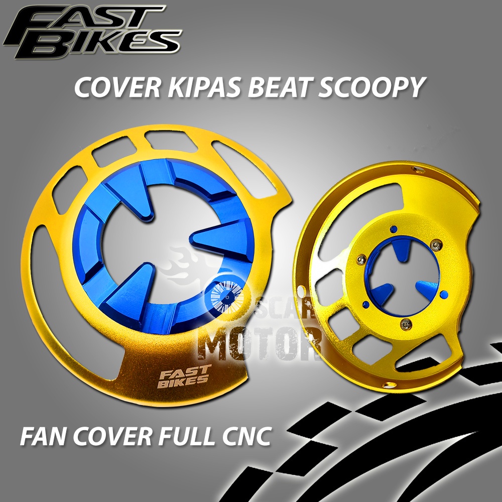 TUTUP COVER KIPAS FULL CNC PELINDUNG KIPAS MATIC HONDA BEAT VARIO MIO FINO SCOOPY FI ES motor