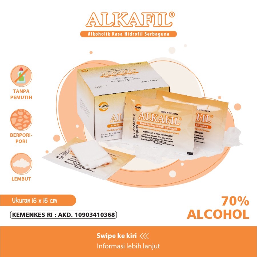 Kasa Steril Natakasa Masinal / Alkafil Kasa Alkohol Pengerin Tali Pusar