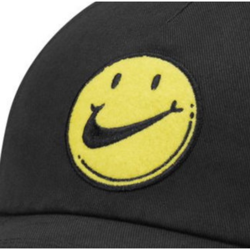 Nike Youth Heritage86 HAVE A NIKE DAY Cap Smiley Black Hitam DV3170-010 Topi Original 100%