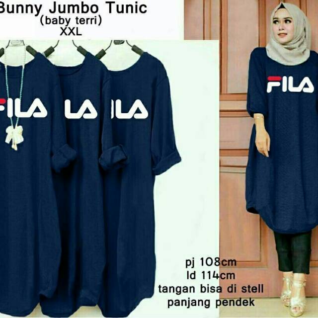 EXC|KTK--TERLARIS BLOUSE BJ TUNIK JUMBO MOTIF F1LA/TUNIK BUNNY JUMBO.