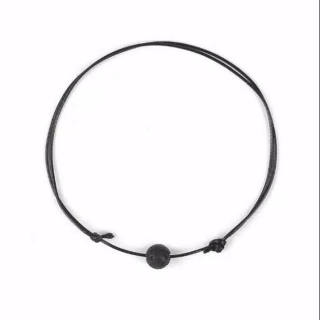 Black Lava Stone Bracelet / Gelang Batu Alam