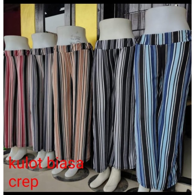 KULOT JUMBO/kulot crepe salur panjang / cod / terbaru