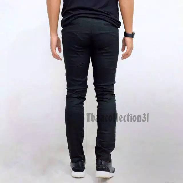 TERMURAH HITZ KEKINIAN CELANA PANJANG CHINO PRIA QUALITY PREMIUM ORIGINAL BRAND WARNA HITAM